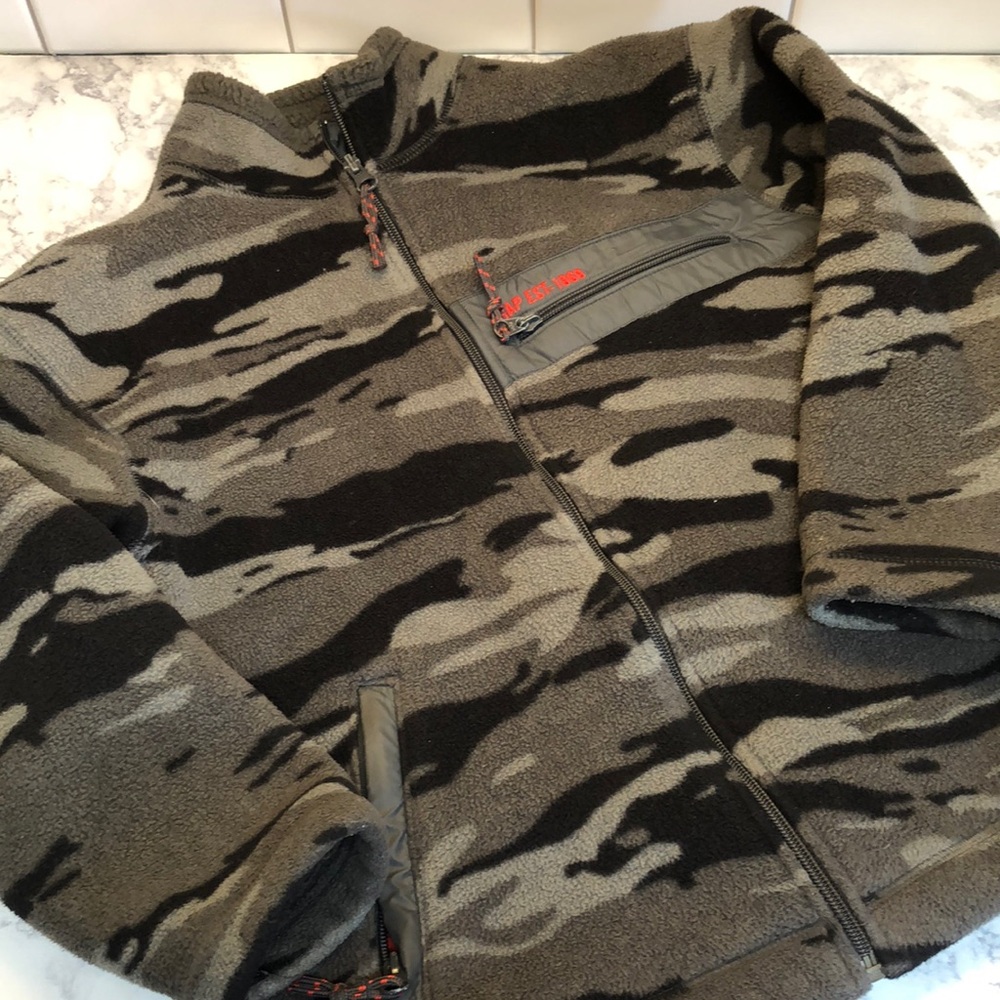 GAP Boys Sherpa Zippered Jacket